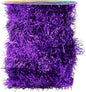Mandala Crafts Purple Tinsel Garland - Thin Metallic Foil Glitter Mini Garland for Christmas Tree, Party, Wedding Decor, and Holiday Decorations