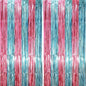2 Pack Blue and Pink Foil Fringe Backdrop Curtains, Tinsel Streamers Mermaid Party Decorations, Fringe Backdrop for Mermaid Birthday, Baby Shower, Gender Reveal, Disco, Graduation Party