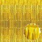 6 Pack Gold Foil Fringe Curtains Backdrop, 3.28 x 8.2 Ft Metallic Streamers Tinsel Curtains Background for Photo Booth, Birthday, Weddings, Carnivals, Graduation, Themed Party Decorations