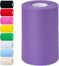 Dark Violet Tulle Fabric Rolls 6 Inch by 100 Yards (300 feet) Tulle Roll Spool Fabric for DIY Tutu Skirt Baby Shower Birthday Party Wedding Decorations Christmas Craft Supplies (Dark Violet)