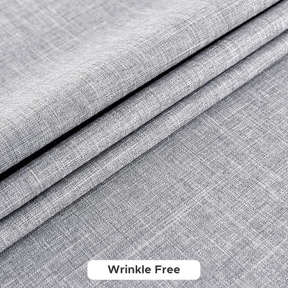 Fitable Faux Linen Tablecloths for Rectangle Tables: Water & Stain Resistant Farmhouse Table Cloth, Washable Burlap Textured Table Covers for Kitchen Dining Party(2 Pack, 60x120 Inch, Light Grey)