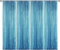 Sugargirl Turquoise Sequin Backdrop Curtain 4 Panels 2FTx8FT Glitter Turquoise Background Drapes Sparkle Photography Backdrop for Party Wedding Birthday Wall Decoration