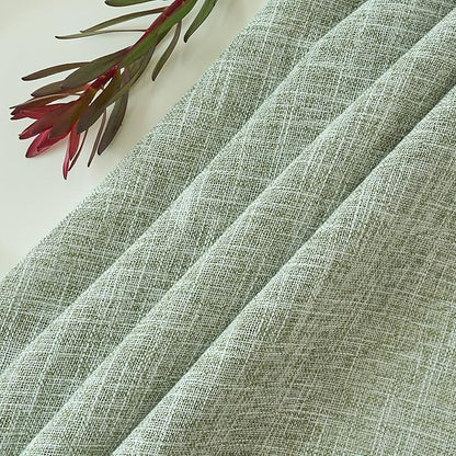 maxmill Flaxy Faux Linen Tablecloth with 2-Tone Slubby Texture Wrinkle Resistant Anti-Shrink Soft Table Cloth for Kitchen Dining Restaurant Tabletop for Event Holiday Dinner Round 70 Inch Sage