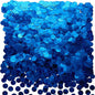 Blue Foil Metallic Round Table Confetti Decor Circle Dots Mylar Table Scatter Confetti Wedding Bachelorette Under the Sea Baby Shower Birthday Party Confetti Decorations, 60g