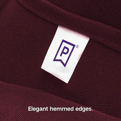 Gee Di Moda Rectangle Tablecloth - 60 x 102 Inch Burgundy Table Cloth for 6 Foot Rectangle Table - Heavy Duty Washable Fabric - for 6 Ft Buffet Table, Holiday Party, Dinner, Wedding & Baby Shower