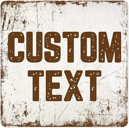Custom Sign, Custom Street Sign, 11 Font Colors, 13 Font Styles, 4 Hole Options, 22 Sizes, 18x18 Inches, Rust Free DiBound, Fade Resistant, Made in USA by My Sign Center (Rustic)