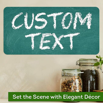 Custom Sign, Custom Street Sign, 11 Font Colors, 13 Font Styles, 4 Hole Options, 22 Sizes, 6x12 Inches, Rust Free DiBound, Fade Resistant, Made in USA by My Sign Center (Chalkboard Green)