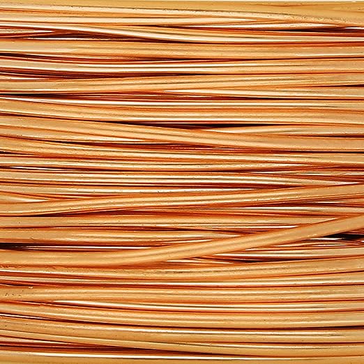 The Beadsmith Wire Elements Craft Wire – Tarnish Resistant, Soft Temper, Round, Bare Copper Color – 0.41mm, 26 Gauge, 30 Yard Spool – Jewelry Making, Wire Wrapping, Floral, & Other DIY Crafts