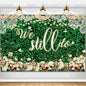We Still Do Backdrop Green Leaves Lace Wedding Anniversary Photography Background Engagement Vow Renewal Bachelorette Party Decoration Banner Photo Booth Studio Props 7x5ft FU032YL