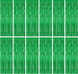 12 Pack Party Decorations, 3.28 FT x 7.05 FT Green Streamer, Metallic Birthday Backdrop Foil Fringe Curtains Green Tinsel, Party Supplies Photo Booth Props Door Wall Indoor Decor