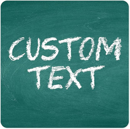 Custom Sign, Custom Street Sign, 11 Font Colors, 13 Font Styles, 4 Hole Options, 22 Sizes, 24x24 Inches, Rust Free DiBound, Fade Resistant, Made in USA by My Sign Center (Chalkboard Green)