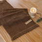 Boho Brown Table Runner for Home Decor 12x48 Inches Farmhouse Macrame Burlap Jute Rustic Dining Kitchen Centerpiece Bohemian Decor French Country Baby Bridal Shower Decorations
