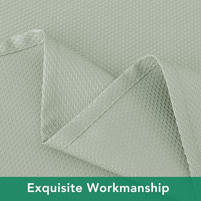 Biscaynebay Square Tablecloth 60x60 Inch-Sage Card Fabric Table Cover-Small Folding Tablecloths Linen Water Resistant Washable for Kitchen Dining Picnic Patio Outdoor Party Restaurant Tables