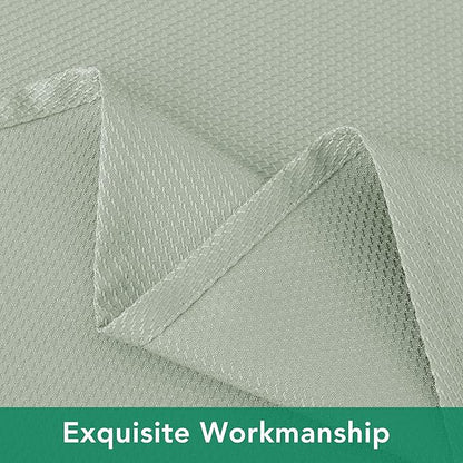 Biscaynebay Square Tablecloth 60x60 Inch-Sage Card Fabric Table Cover-Small Folding Tablecloths Linen Water Resistant Washable for Kitchen Dining Picnic Patio Outdoor Party Restaurant Tables