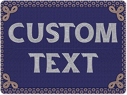 Custom Sign, Custom Street Sign, 11 Font Colors, 13 Font Styles, 4 Hole Options, 22 Sizes, 18x24 Inches, Rust Free DiBound, Fade Resistant, Made in USA by My Sign Center (Fauxsaic 1)