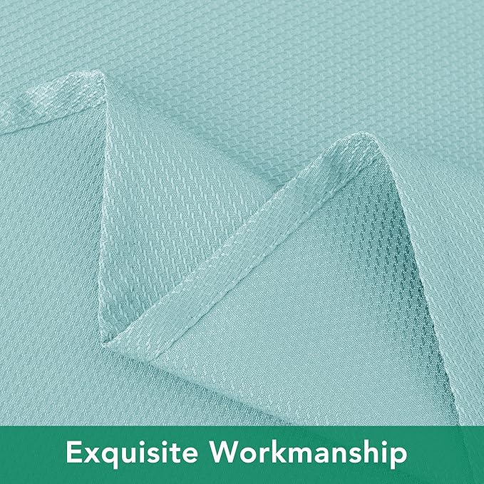 Biscaynebay Tablecloth for Rectangle Tables-60x108 Inch Aqua Blue Outdoor Picnic Table Cover-Rectangular Folding Table Cloths Water Resistant for Kitchen Camping Dining Room Patio Banquet Party