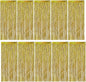 Gold Backdrop Birthday Decorations Foil Curtain Backdrop Gold Streamers Dance Party Decorations Photo Booth Props for Bachelorette Decorations Christmas Halloween New Years Eve Party Supplies