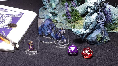 Arcknight Flat Plastic Miniatures: The Grove; 62 Unique Forest-Themed Minis for DND 5e and Pathfinder; Affordable, Skinny Figurines for Dungeons and Dragons and Other Tabletop RPG Games