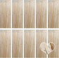10 Pack Champagne Gold Backdrop Curtain 3.2ft x 8.2ft Metallic Tinsel Foil Fringe Curtains Photo Booth Background for Birthday Party Decoration Engagement Wedding Christmas Decor (Champagne Gold)