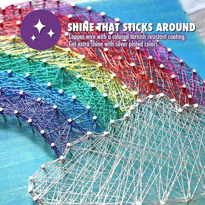 Artistic Wire, 18 Gauge Tarnish Resistant Colored Copper Craft Wire, Kelly Green, 10 yd