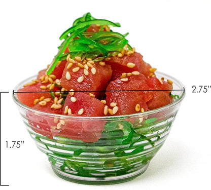 50 Pack 3 oz. Asian-Style Black Mini Plastic Bowl With Spoons For Appetizer Bowls and Disposable Dessert Bowls Professional-Grade Recyclable Disposable Mini Dessert Cup for Appetizers CMJJ