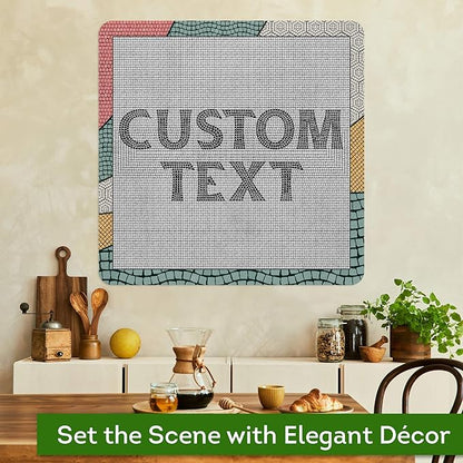 Custom Sign, Custom Street Sign, 11 Font Colors, 13 Font Styles, 4 Hole Options, 22 Sizes, 24x24 Inches, Rust Free DiBound, Fade Resistant, Made in USA by My Sign Center (Fauxsaic 2)