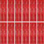 12 Pack Red Curtains, 3.28 FT x 7.05 FT Party Streamer, Metallic Party Backdrop Birthday Streamer Foil Curtains, Fringe Tinsel for Red Party Decor Casino Theme Decorations Party Supplies