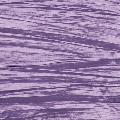 YOUR CHAIR COVERS - 90 x 132 inch Rectangular Crinkle Taffeta Tablecloth - Lavender, Rectangle Table Linens for 6 ft Rectangular Tables, Wedding Crushed Table Cloth