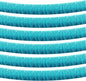 6 Pack 10 Feet Foil Fringe Garland Metallic Tinsel Streamers Banner Wall Hanging Curtain Backdrop Banner for Parade Floats, Thanksgiving, Christmas, Birthday, Halloween Party Decorations(Lake Blue)