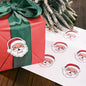 Personalized Christmas Stickers with Name, Custom Santa Claus Waterproof Christmas Gift Tags for Gift Box Holiday Decorations, Stockings, Party Favors (Santa Claus 2)
