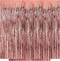 5 Pack Rose Gold Fringe Backdrop 3.2ft x 8.2ft Foil Curtain Tinsel Fringe Curtains for Birthday Party Decoration Wedding Christmas Decoration