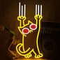 Falling Cat Neon Sign Funny Cat LED Light Sign Wall Decoration Dimmable Animal Neon Light Sign for Restaurant Cafe Pet Shop Pet Clinic Home Birthday Party Man Cave Pet Lover Teenager Gift