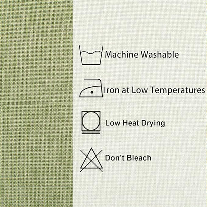 Hiasan Faux Linen Rectangle Tablecloth - Wrinkle and Stain Resistant Washable Table Cloth for Kitchen Dining Room Holiday Table Cover for Dinner, Green, 60 x 84 Inch