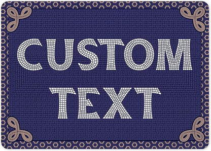 Custom Sign, Custom Street Sign, 11 Font Colors, 13 Font Styles, 4 Hole Options, 22 Sizes, 10x14 Inches, Rust Free DiBound, Fade Resistant, Made in USA by My Sign Center (Fauxsaic 1)