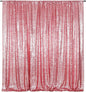 Poise3EHome 10FT x 10FT Sequin Photography Backdrop Curtain for Party Decoration, Fuchsia Pink