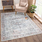 Bloom Rugs Washable Non-Slip 3' x 5' Rug - Light Pink/Light Blue Traditional Medallion Area Rug for Living Room, Bedroom, Dining Room, and Kitchen - Exact Size: 3' x 5'