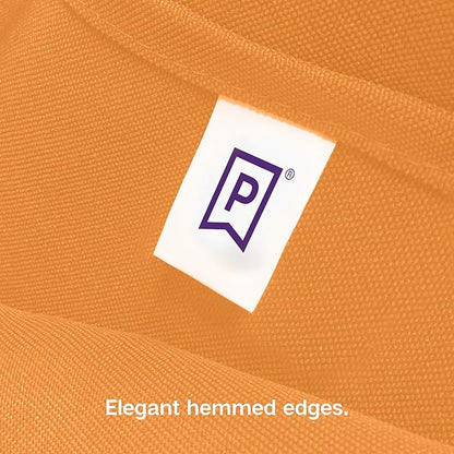 Gee Di Moda Rectangle Tablecloth - 60 x 84 Inch Orange Table Cloth for 5 Foot Rectangle Table - Heavy Duty Washable Fabric - for 5 Ft Buffet Table, Holiday Party, Dinner, Wedding & Baby Shower