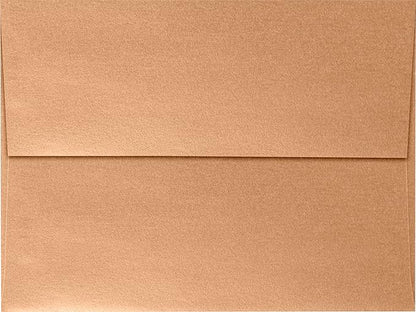 LUXPaper A7 Invitation Envelopes | Peel & Press | 5 1/4" x 7 1/4" | Copper Metallic | 80lb. Text | 500 Qty