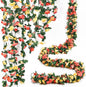 Miracliy 5Pcs 41FT Flower Garland Artificial Rose Arch Vines Fake Spring Floral Garland for Flower Wall Backdrop Wedding Mothers Day Garden Tea Party Decoration