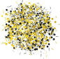 Black Gold Party Table Confetti - Wedding Anniversary Bachelorette Graduation Party Baby Shower Birthday Party Foil Metallic Sequins Sprinkles Confetti Decorations, 60g