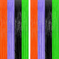 2 Pack Halloween Backdrop, 3.28 FT x 7.05 FT Orange Purple Black Green Party Streamer, Metallic Foil Curtains Tinsel Backdrop, Halloween Party Decorations Photo Props for Door Wall