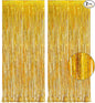 Gold Fringe Curtain Tinsel Backdrop - GREATRIL Foil Fringe Curtain Party Streamers for Prom 2026 NYE New Years Eve Birthdays Christmas Theme Party Decorations Pack of 2