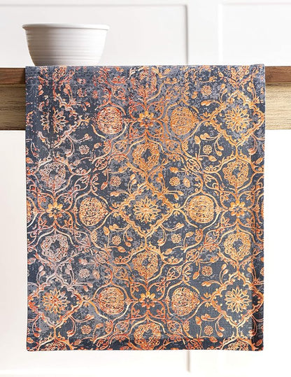 Maison d' Hermine Table Runner 100% Cotton Single Layer Table Runners 108 inches Long for Thanksgiving Christmas Decorations Home Kitchen Dining Party Wedding (Imperfection, 14.5" x 108")