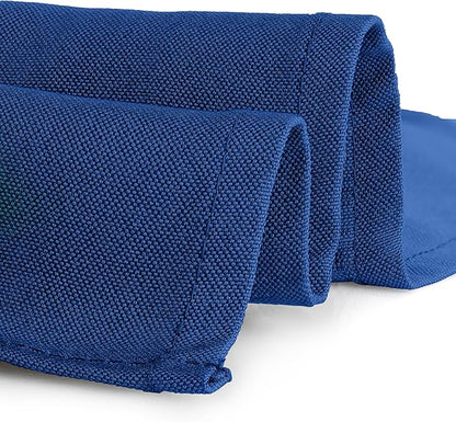 Gee Di Moda Square Tablecloth - 52 x 52 Inch Royal Blue Table Cloth for Small Square or Round Tables - Heavy Duty Washable Fabric - for Buffet Table, Holiday Party, Dinner, Wedding & Baby Shower