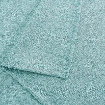 Hiasan 2 Pack Faux Linen Square Tablecloth - Wrinkle and Stain Resistant Washable Table Cloth for Kitchen Dining Room Holiday Table Cover for Party Dinner, Aqua, 54 x 54 Inch
