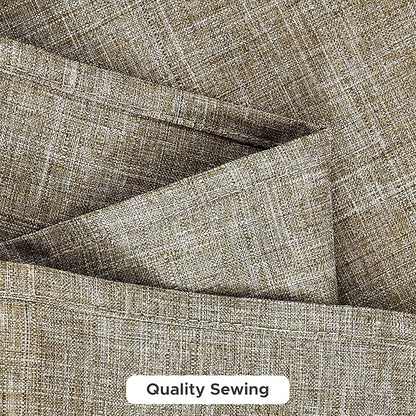 Fitable Square Table Cloth Linen Textured: Water & Stain Resistant Farmhouse Tablecloth, Washable Burlap Table Covers for Kitchen Dining Party(2 Pack, 54x54 Inch, Khaki)