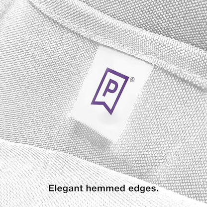 Gee Di Moda Rectangle Tablecloth - 60 x 126 Inch White Table Cloth for 8 Foot Rectangle Table - Heavy Duty Washable Fabric - for 8 Ft Buffet Table, Holiday Party, Dinner, Wedding & Baby Shower
