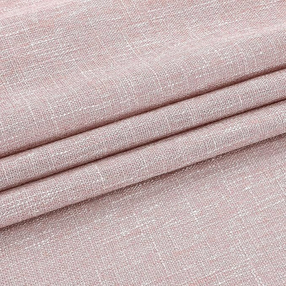 Vision Home Pink Pinch Pleated Semi Sheer Curtains for Girls Bedroom Living Room Textured Light Filtering Window Curtains 84 inch Rayon Blended Pinch Pleat Pink Drapes with Hooks 2 Panels 40" Wx84 L