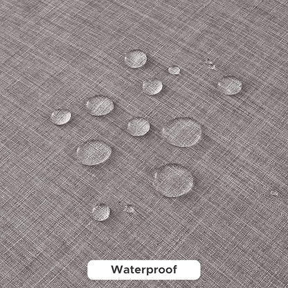 Fitable Square Table Cloth Linen Textured: Water & Stain Resistant Farmhouse Tablecloth, Washable Burlap Table Covers for Kitchen Dining Party(2 Pack, 54x54 Inch, Stone)