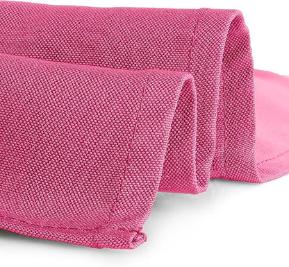 Gee Di Moda Square Tablecloth - 85 x 85 Inch Fuchsia Table Cloth for Large Square or Round Tables - Heavy Duty Washable Fabric - for Buffet Table, Holiday Party, Dinner, Wedding & Baby Shower